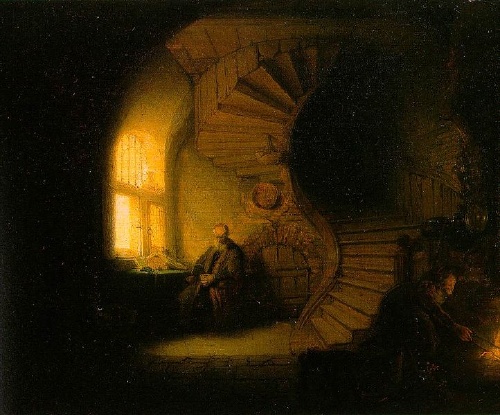 Rembrandt, Philosophe en méditation - Le Louvre, Paris